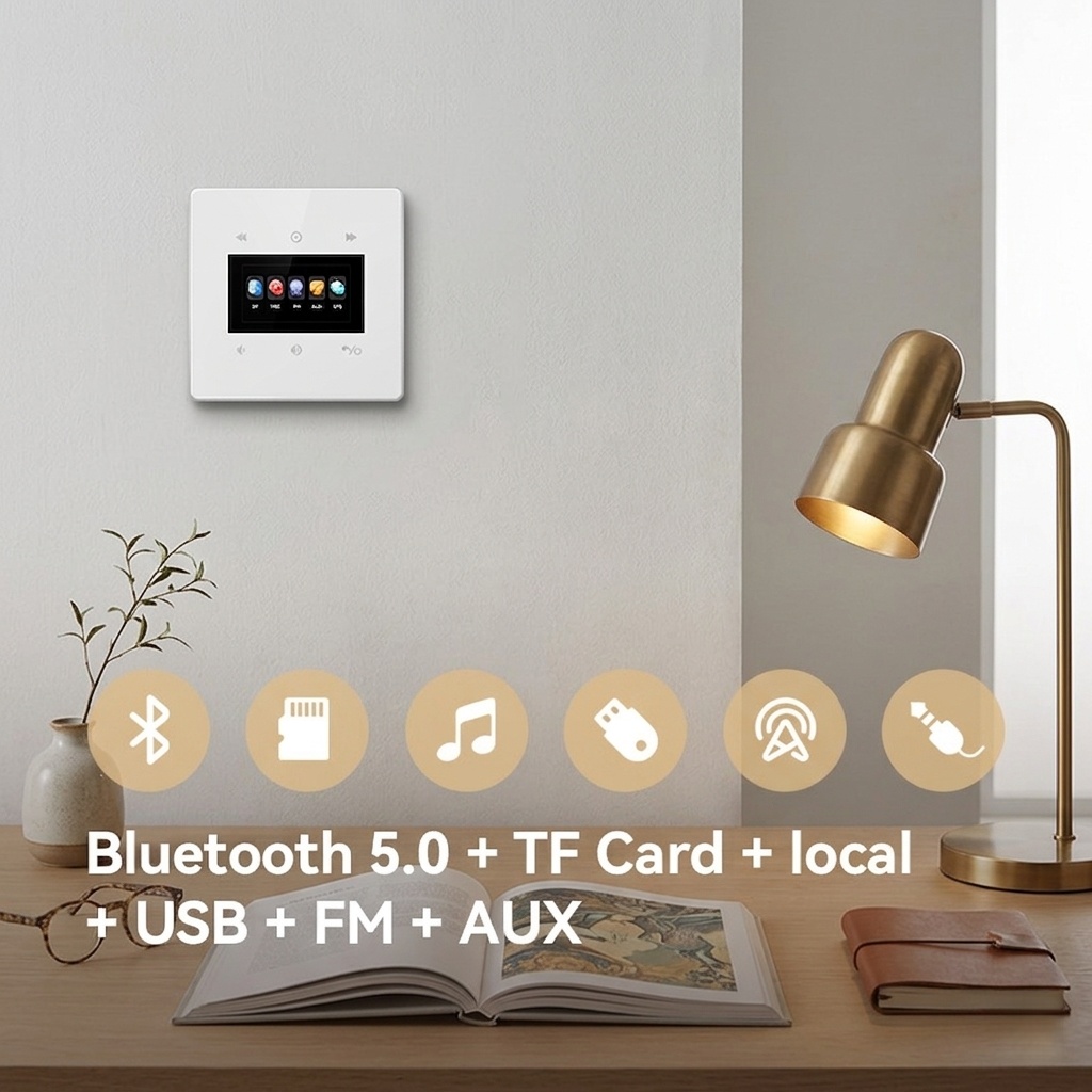 1 لوحة مضخم صوت حائطي صغير 9 بوصة بتقنية البلوتوث 9 بوصة XY E