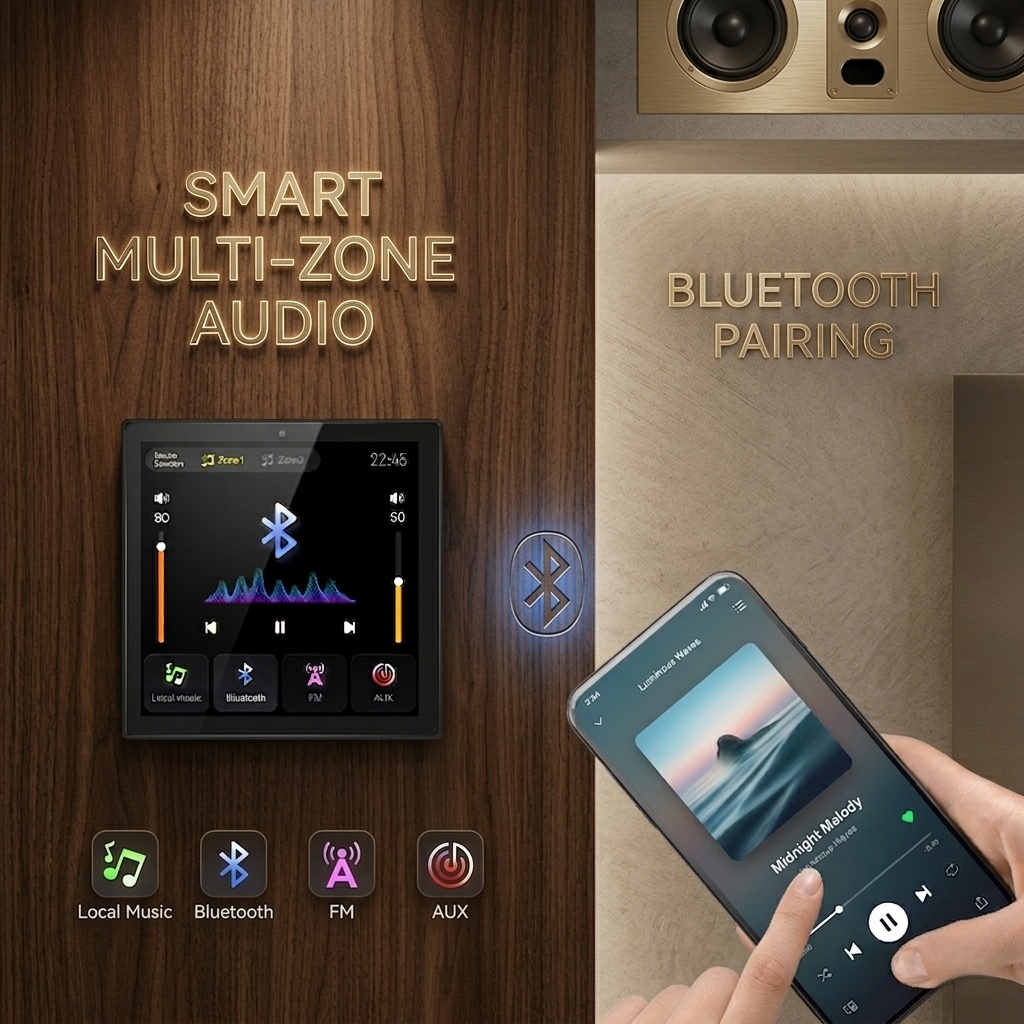 مضخم صوت جداري يعمل بتقنية Bluetooth مقاس 4 بوصة