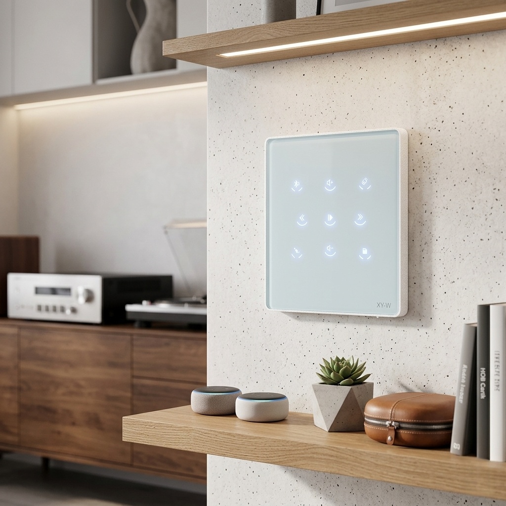 لوحة مضخم صوت جداري صغير يعمل بتقنية البلوتوث