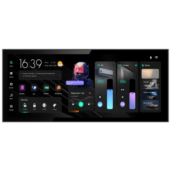 لوحة KNX تعمل باللمس KNX مقاس 12 بوصة